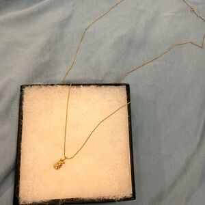 Gold plated pineapple neckless